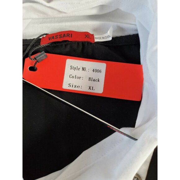 Vassari Los Angeles XL High Button Collar Rare Short Sleeve Shirt - Picture 10 of 12